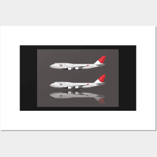 Japan Airlines 747-400 1 Posters and Art